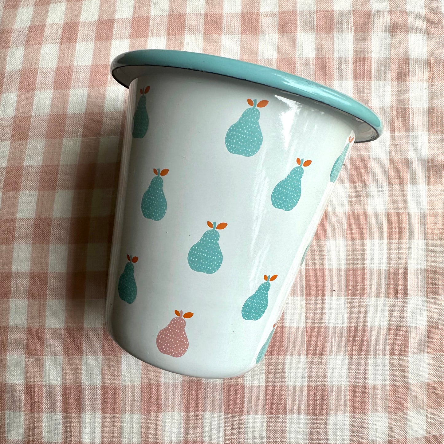 Aqua Pear Enamel Tumbler