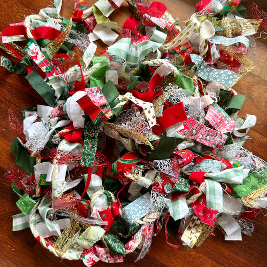 Traditional Christmas Fabric Tinsel