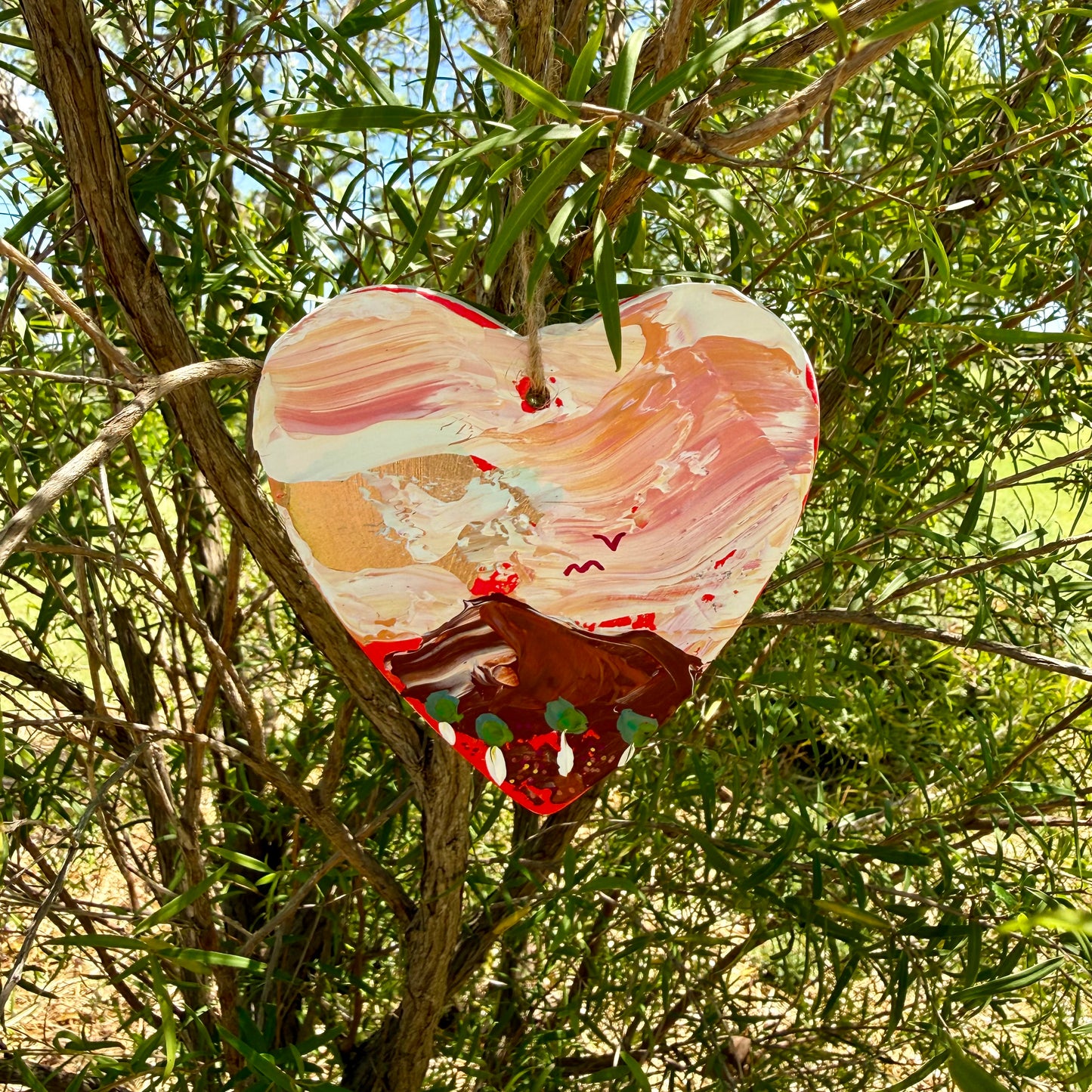 Heart Wall Hanging | Sunset
