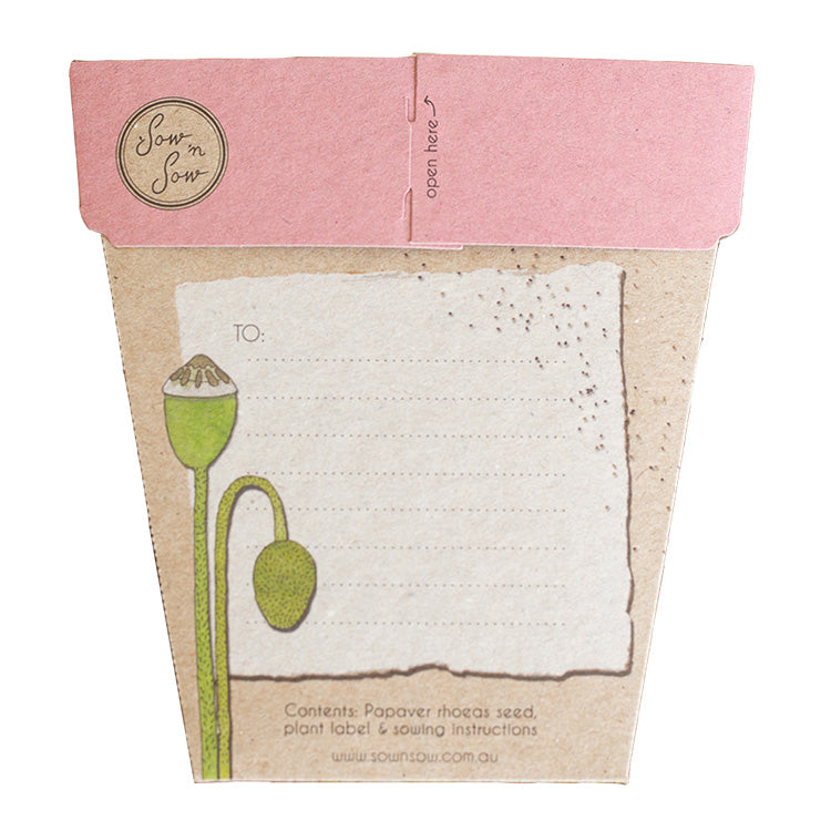 Poppy Gift of Seeds