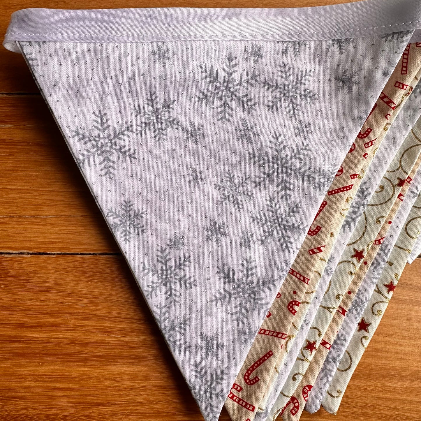 White Christmas Bunting