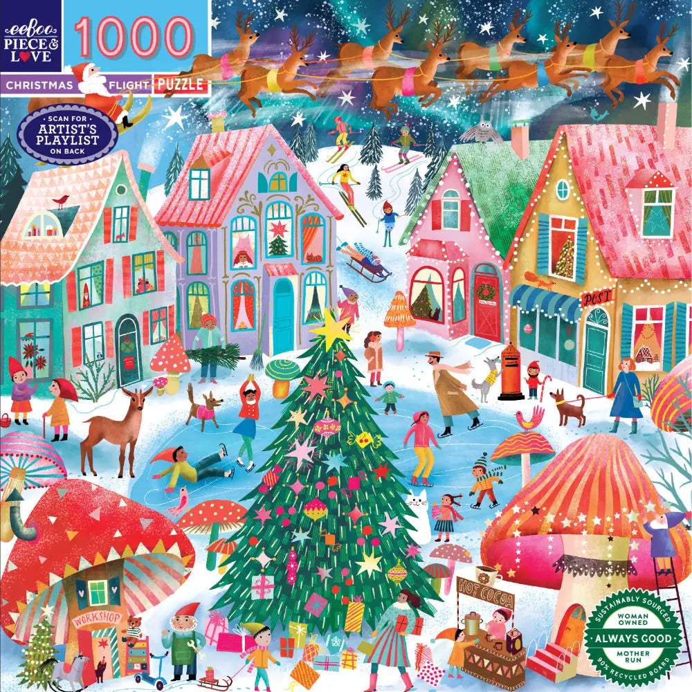 PREORDER: 1000pc Puzzle | Christmas Flight