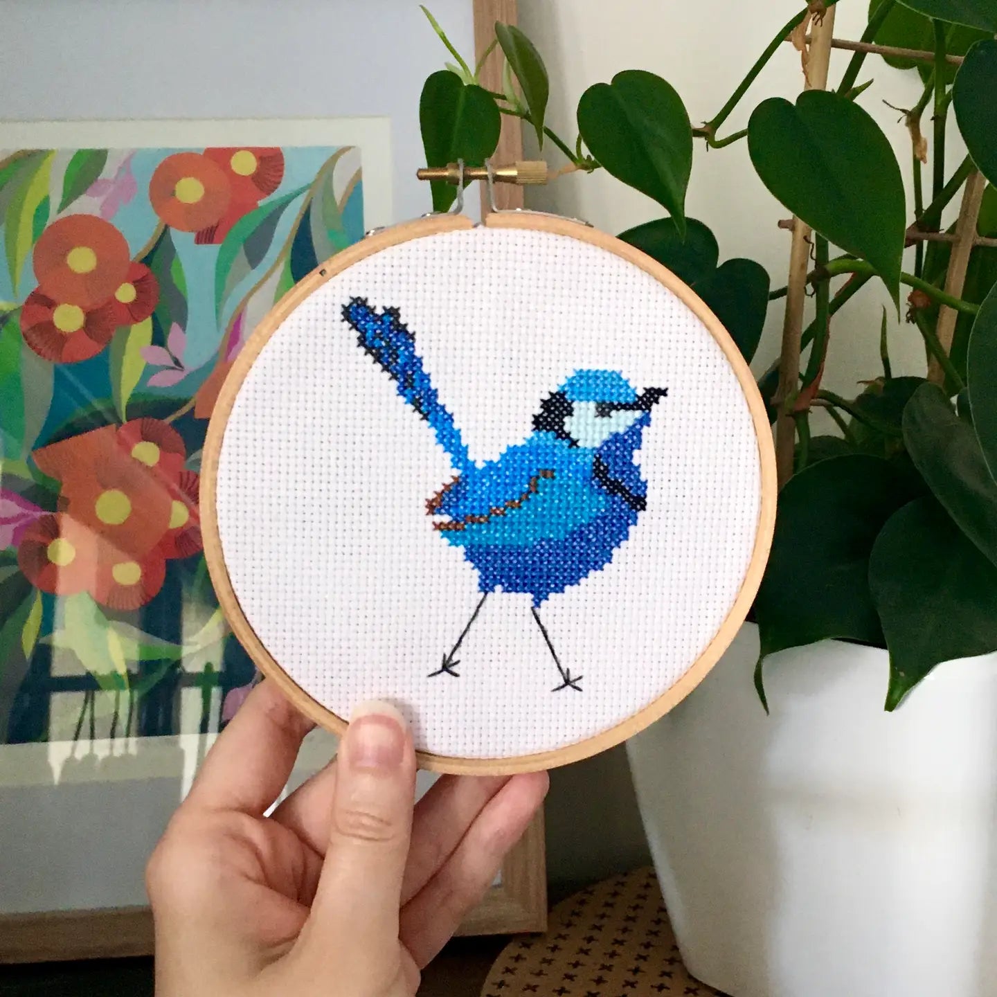 Splendid Fairy Wren Cross Stitch Kit