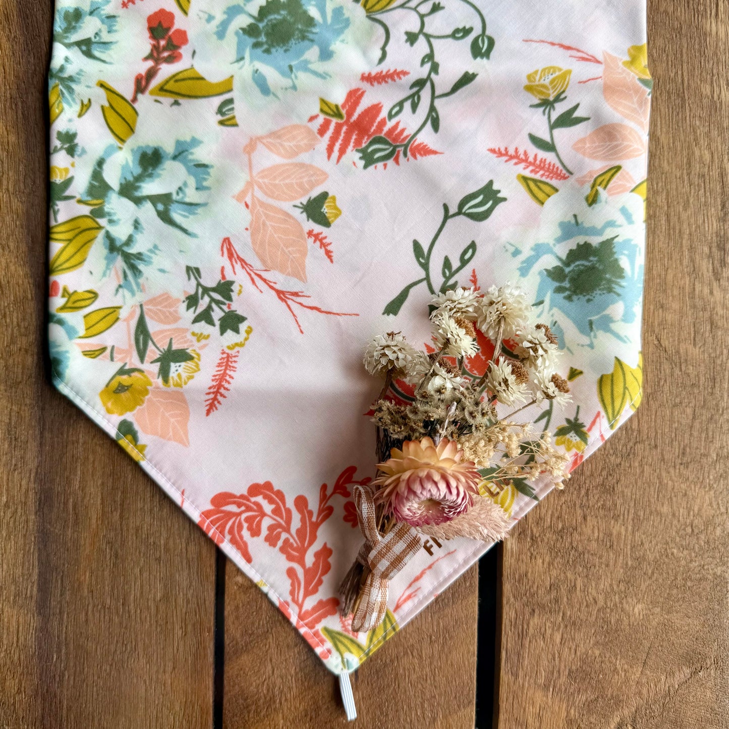 Wild Posy Gingham Neck Scarf