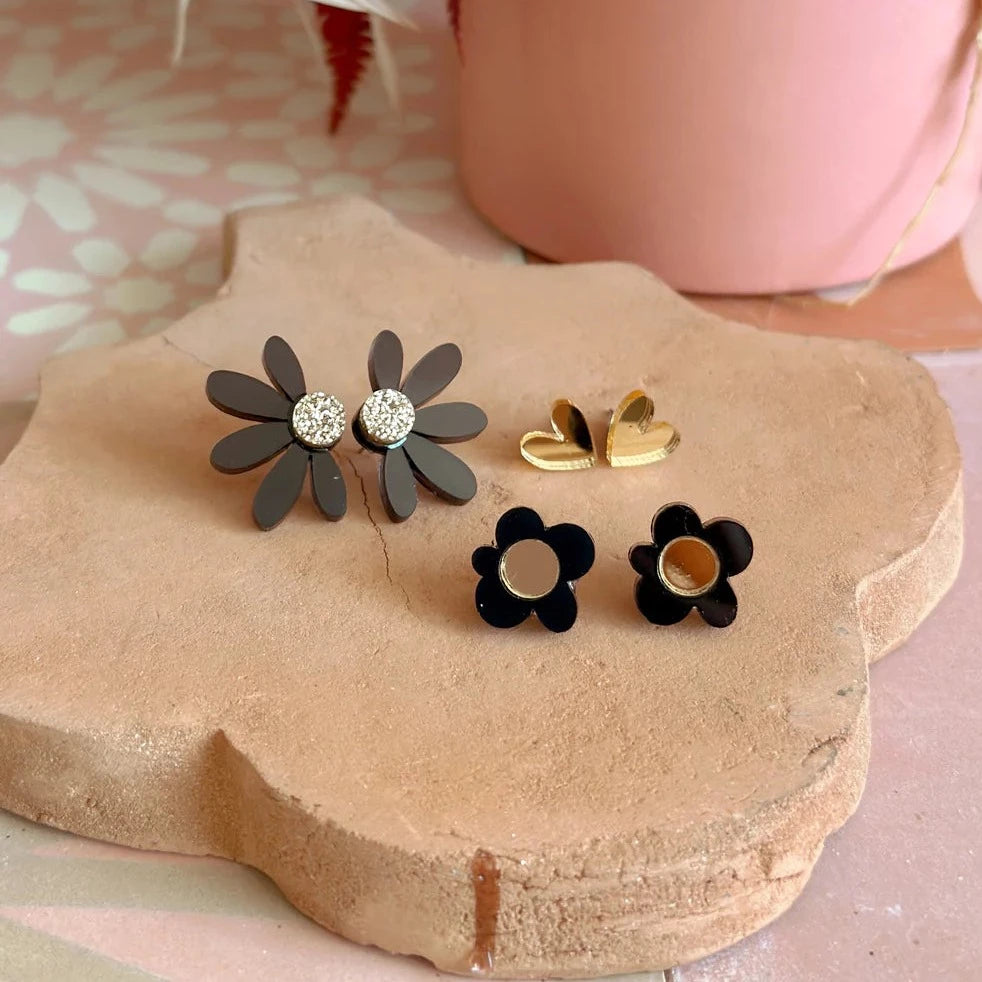 PREORDER Stud Pack Trio | Black + Gold