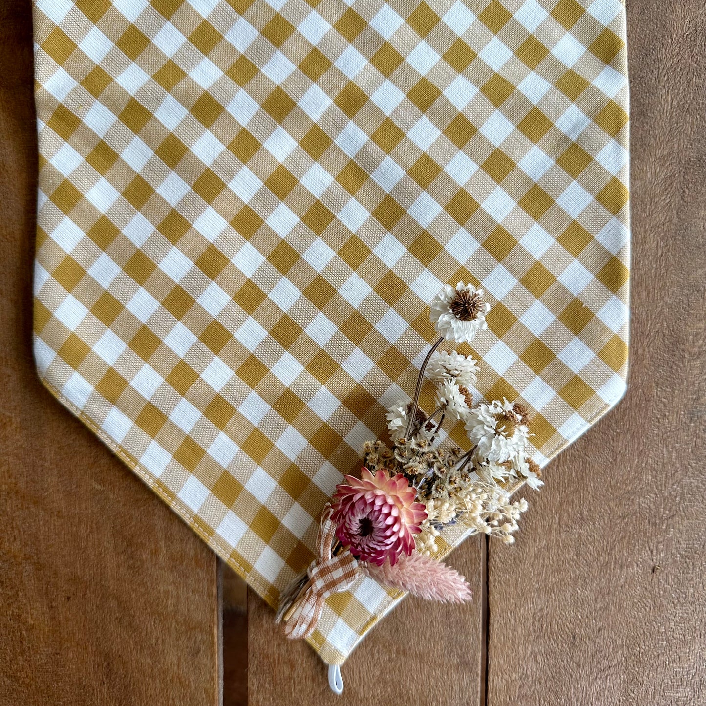 Sunshine Gingham Neck Scarf