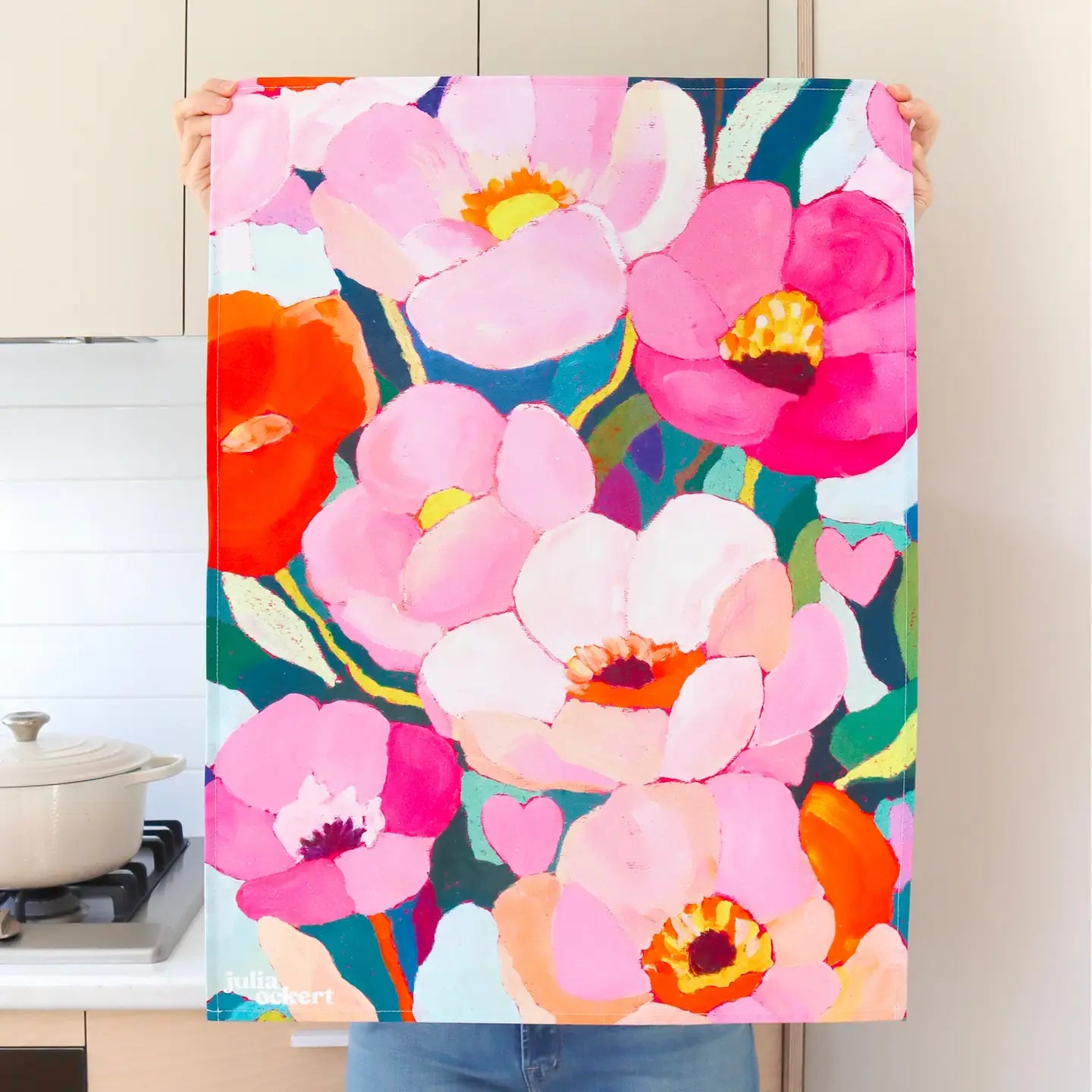 ‘Welcome to the Flowerverse' Tea Towel
