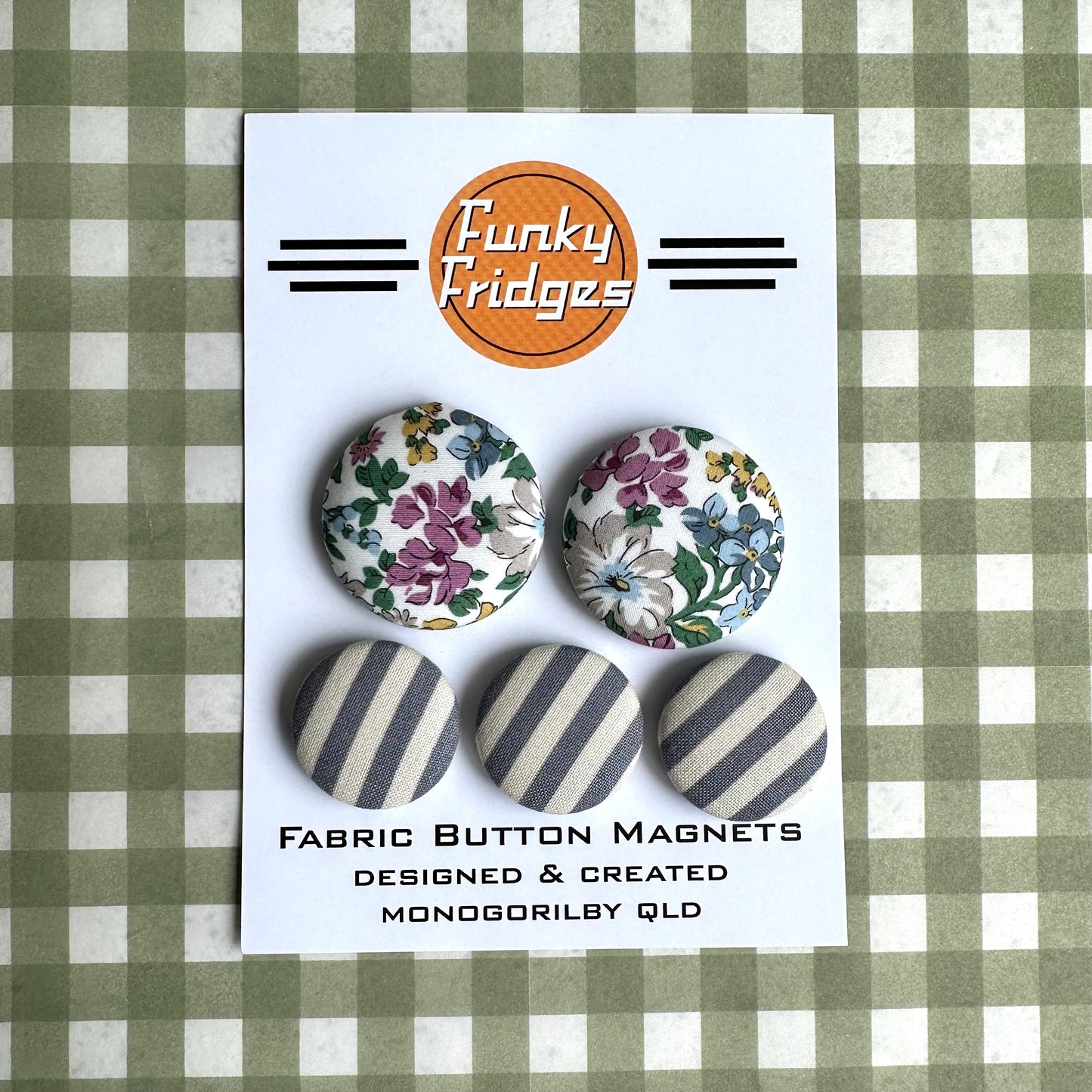 Floral Chambray Magnet Set