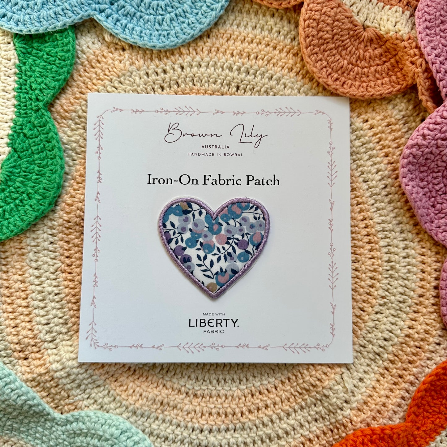 Liberty Heart Shaped Patch | Wiltshire E