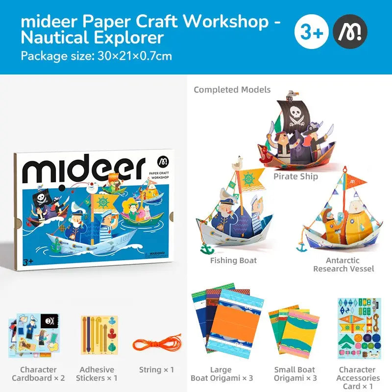 PREORDER: Mideer Paper Craft Workshop | Nautical Explorer