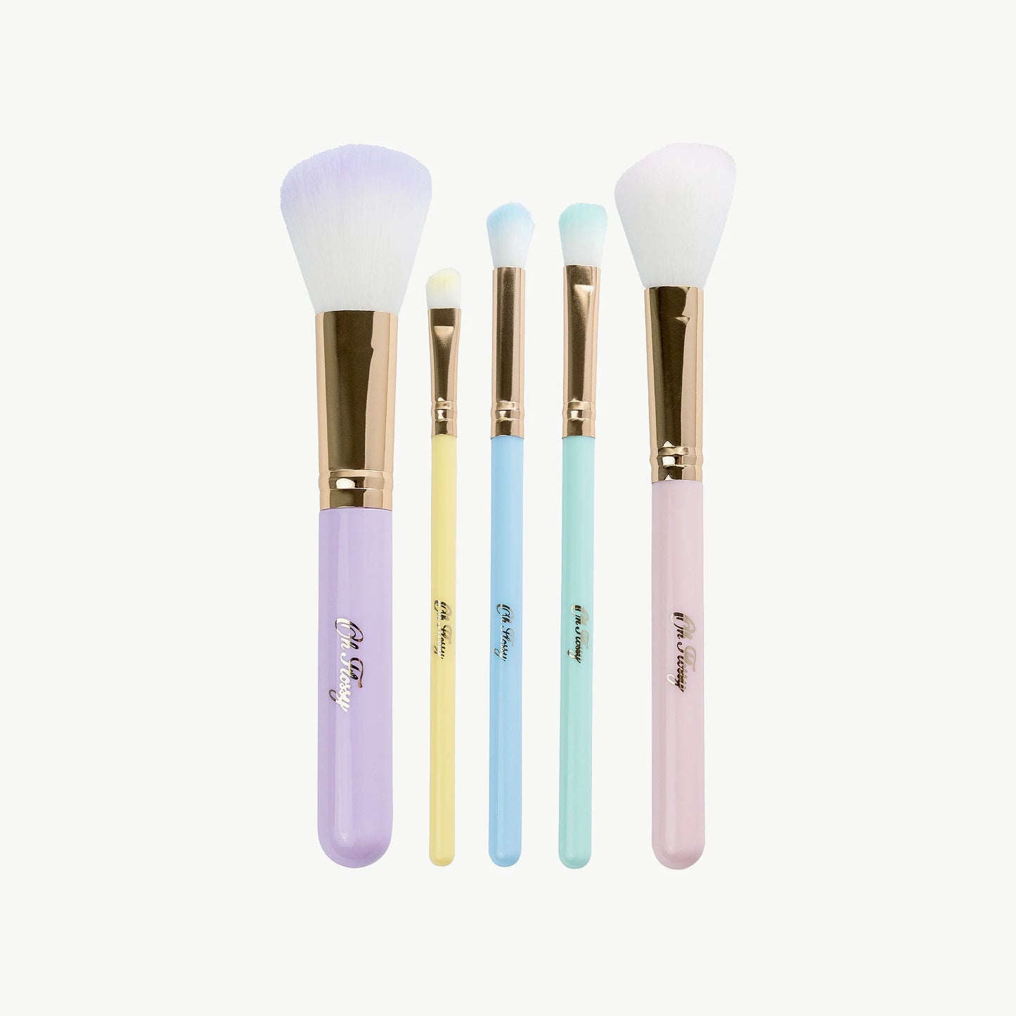5-piece Rainbow Brush Makeup Set
