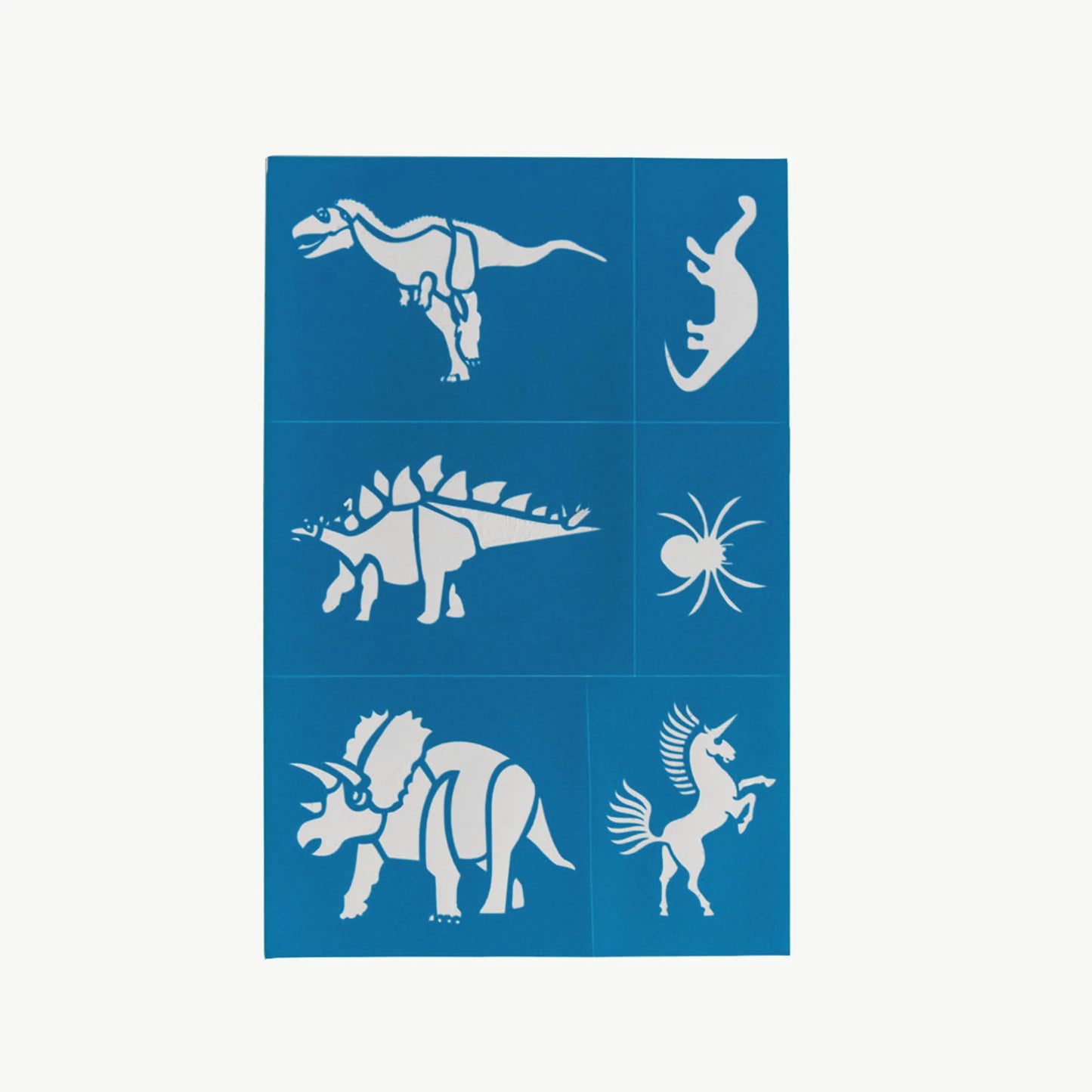 Reusable Adhesive Face Paint & Makeup Stencils | Teal