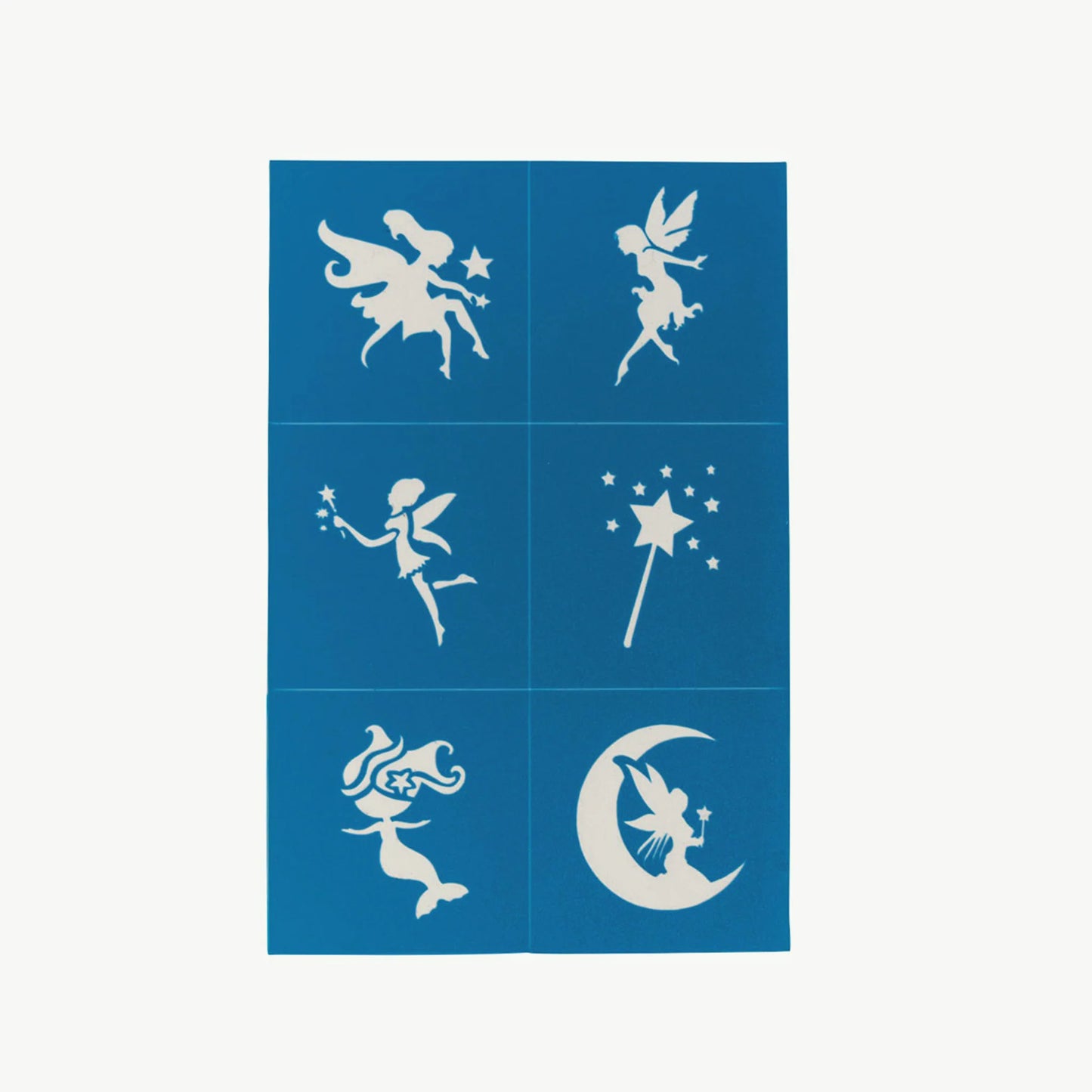 Reusable Adhesive Face Paint & Makeup Stencils | Teal