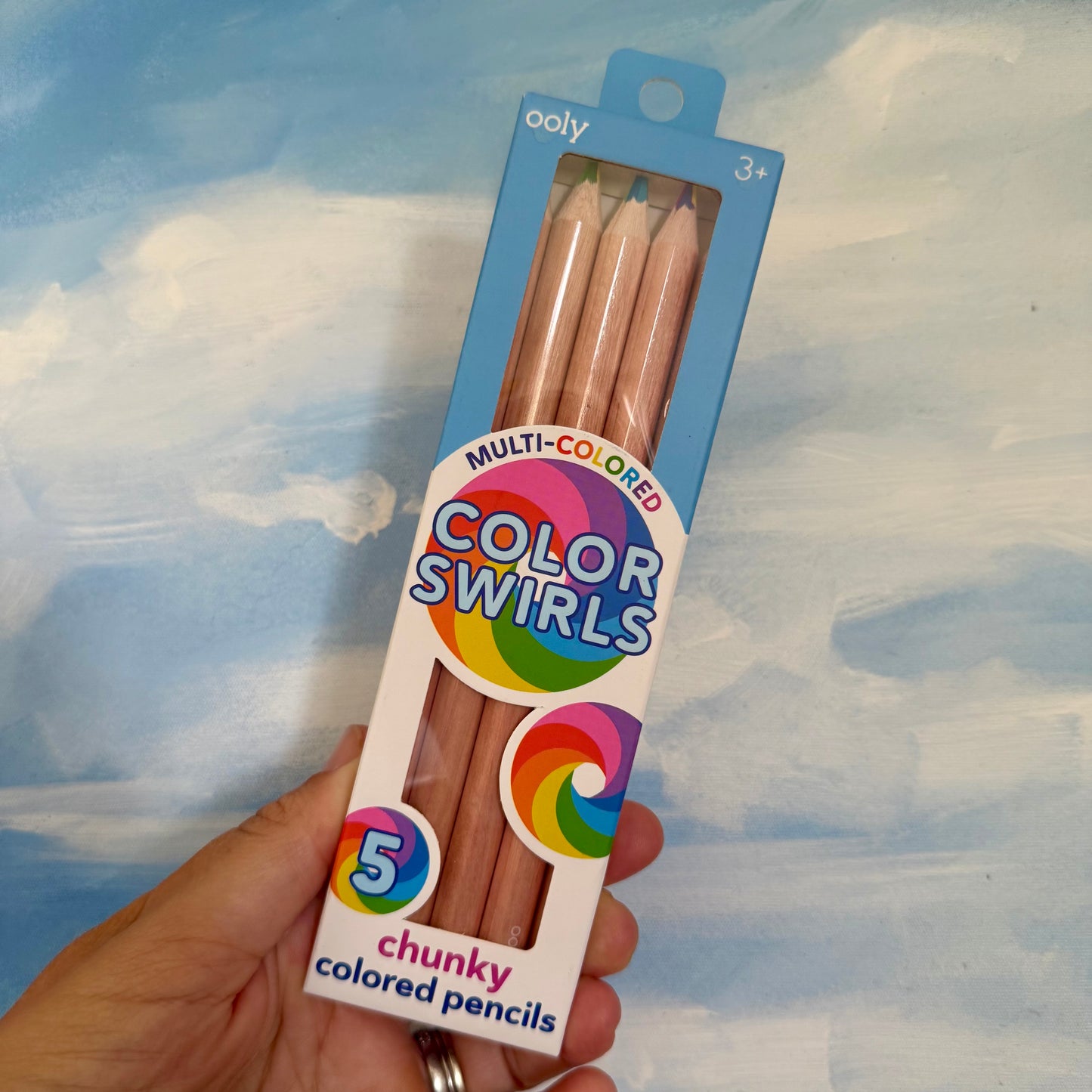 Rainbow Colour Swirl Pencils