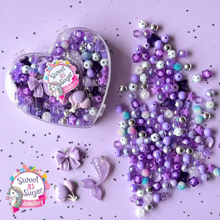 DIY Jewellery Making Kit | Purple Heart