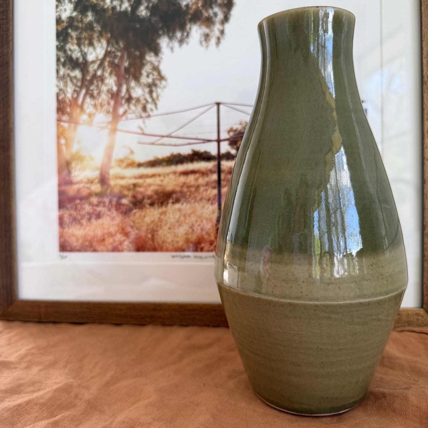 Shades of Green Vase