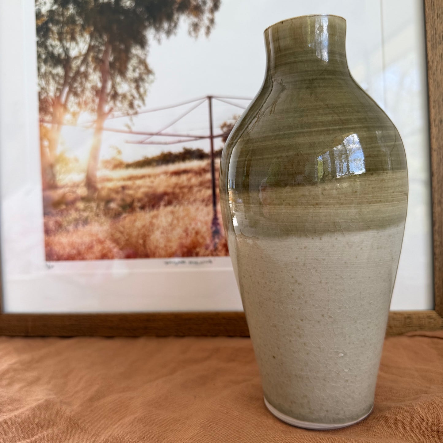 Shades of Green II Vase