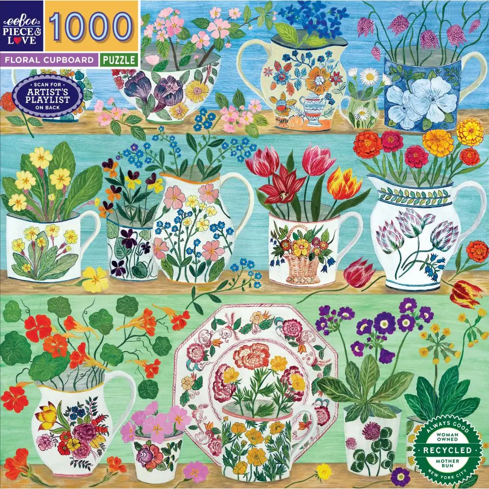 1000pc Puzzle | Floral Cupboard