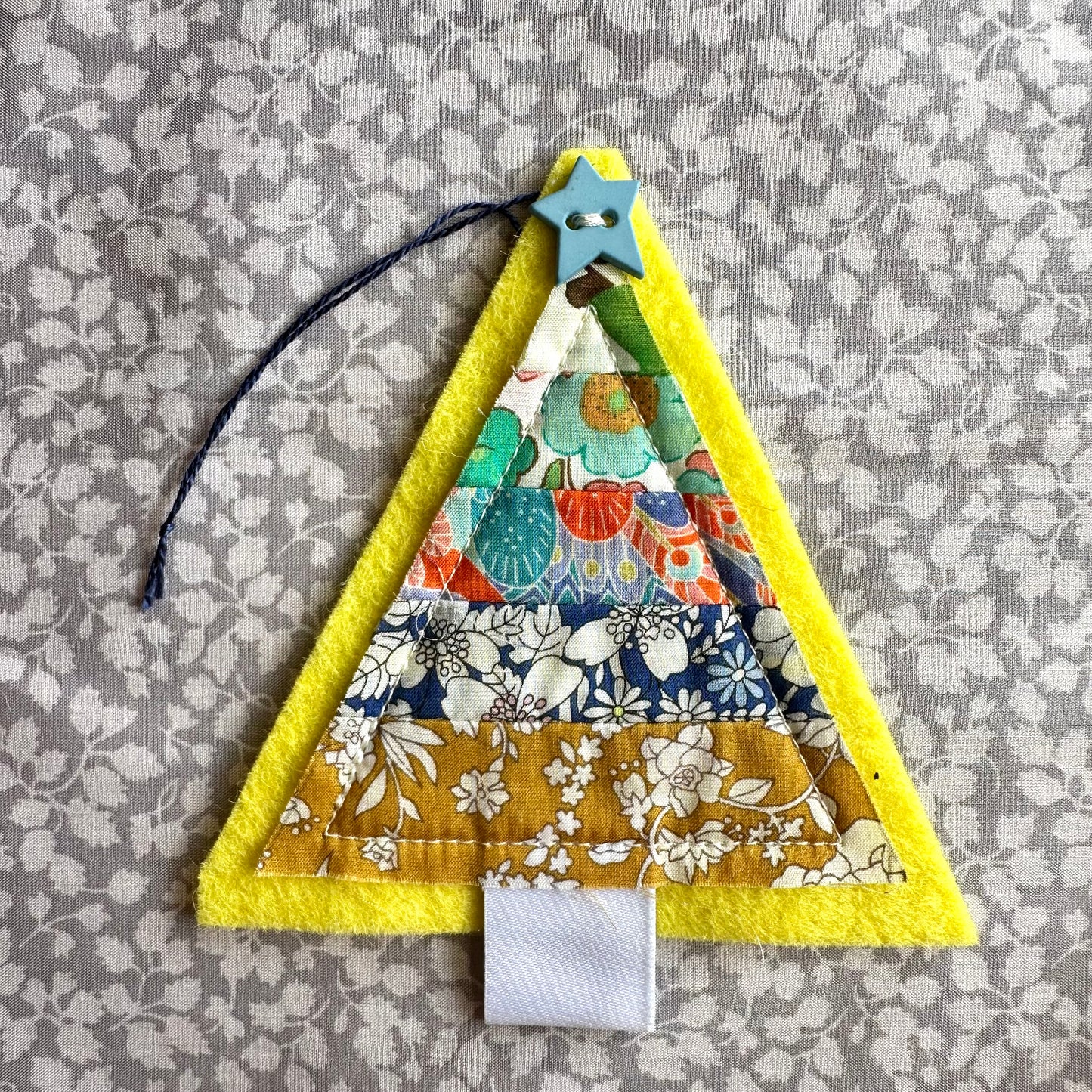 Liberty Patchwork Christmas Tree | Yellow