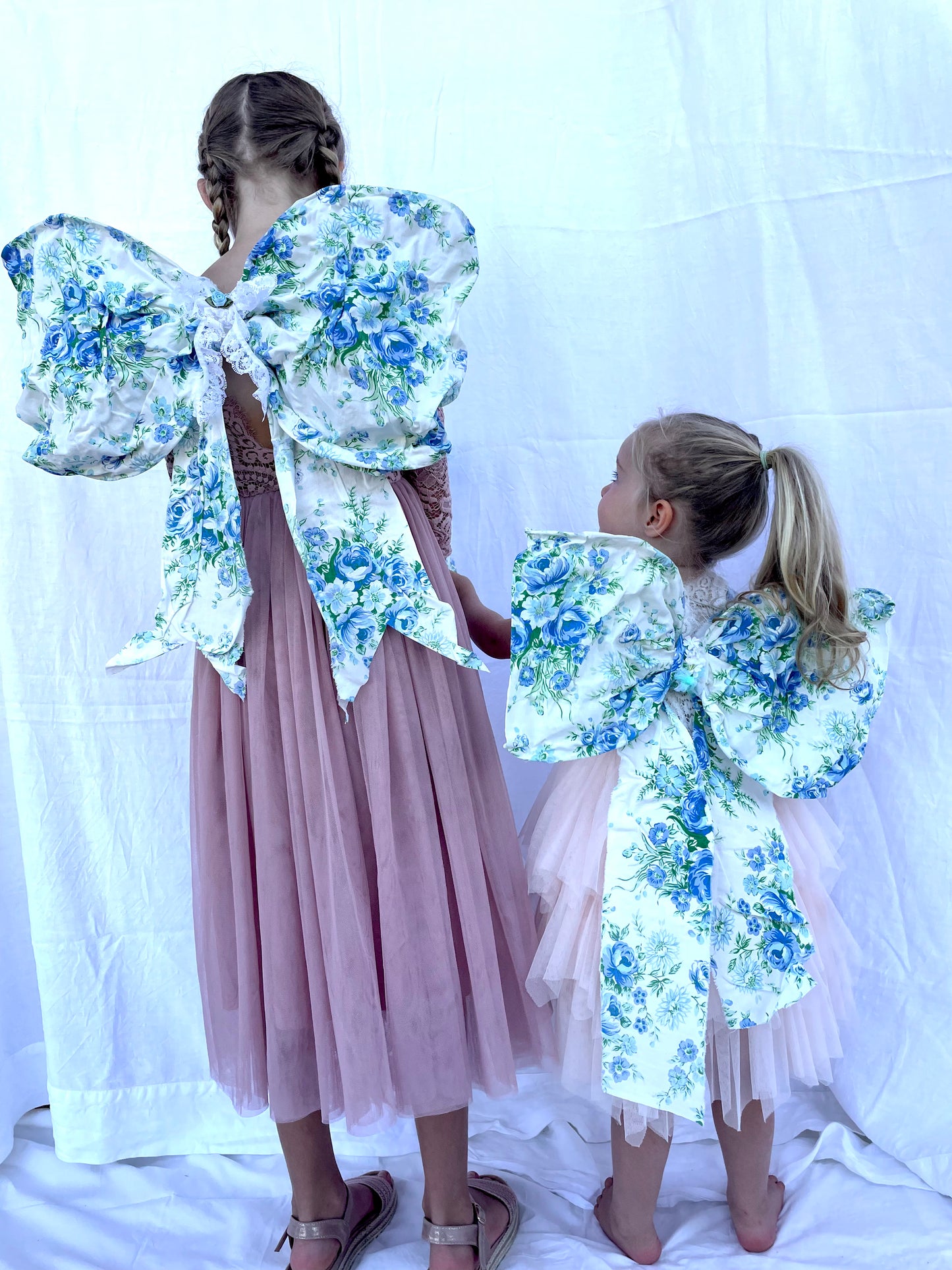 Fairy Bow Wings - Ocean Blue