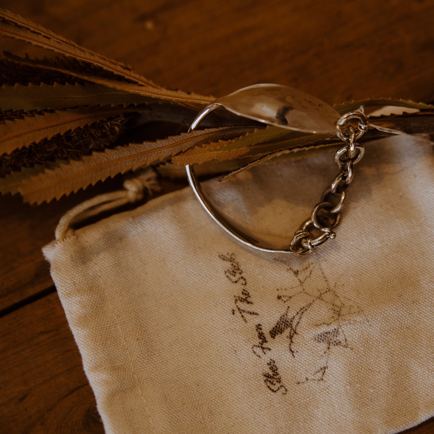 Sterling Silver Spoon Bracelet