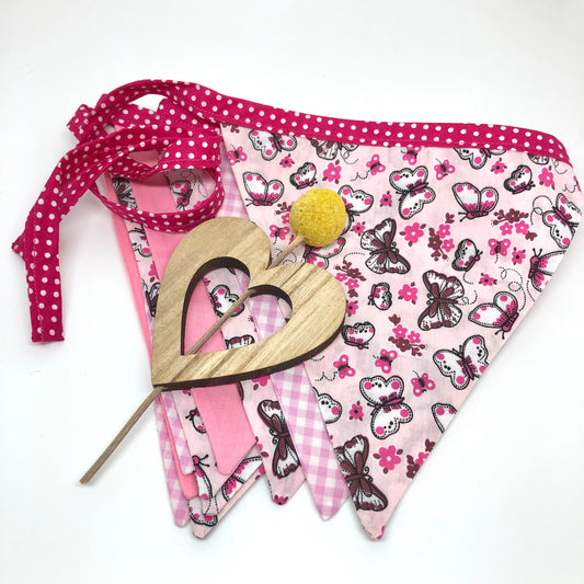 Butterfly Pink Bunting