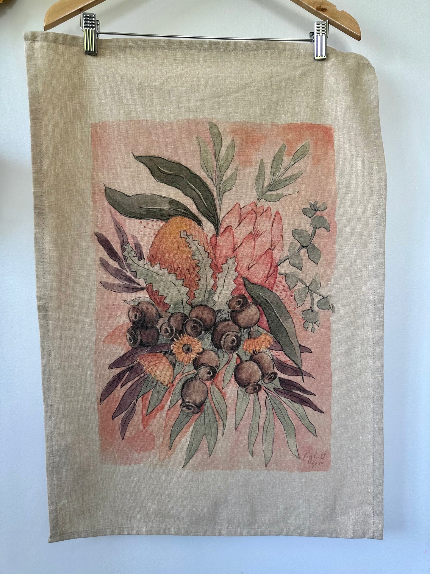 Gumnut Goodness Organic Tea Towel