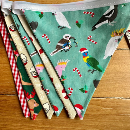 True Blue Christmas Bunting