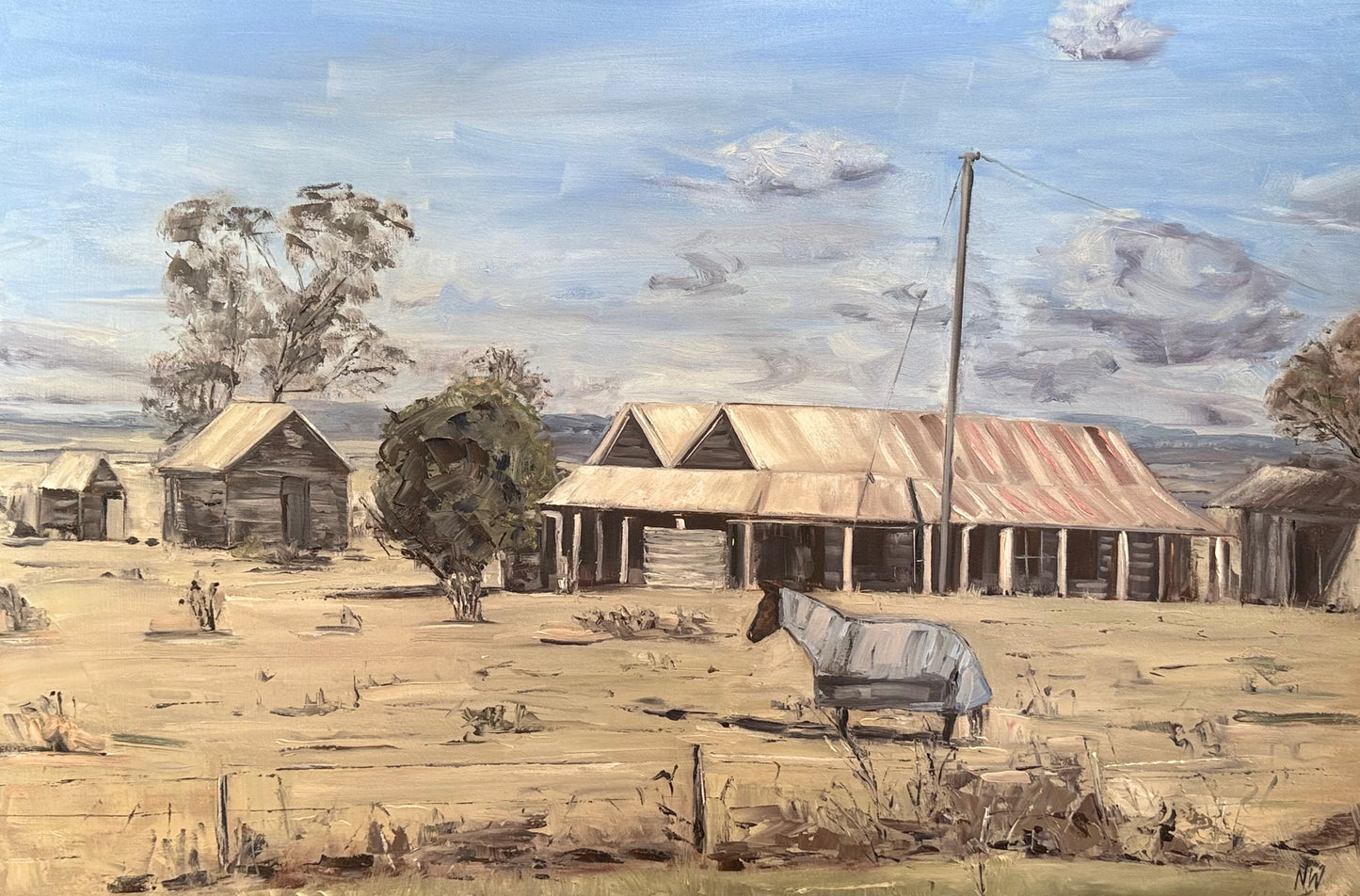Colly Blue Farmhouse by Nerida Woolley