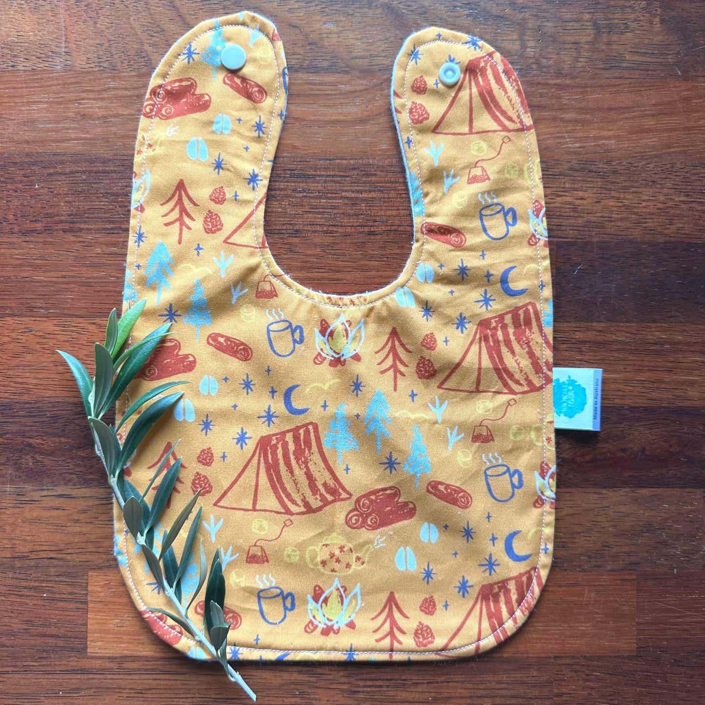 Mustard Camping Traditional Bib