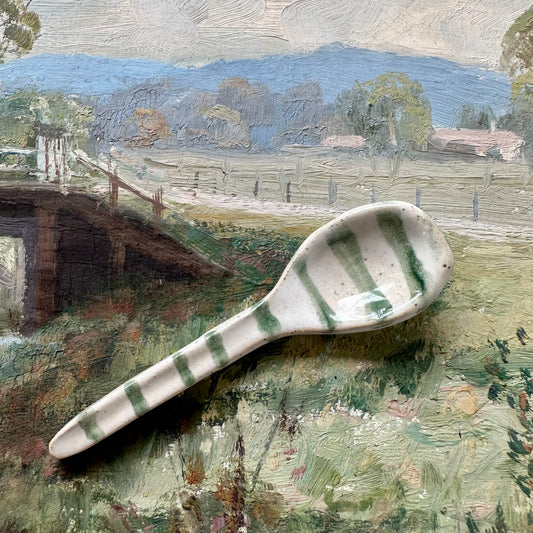 Forest Stripe Ceramic Spoon