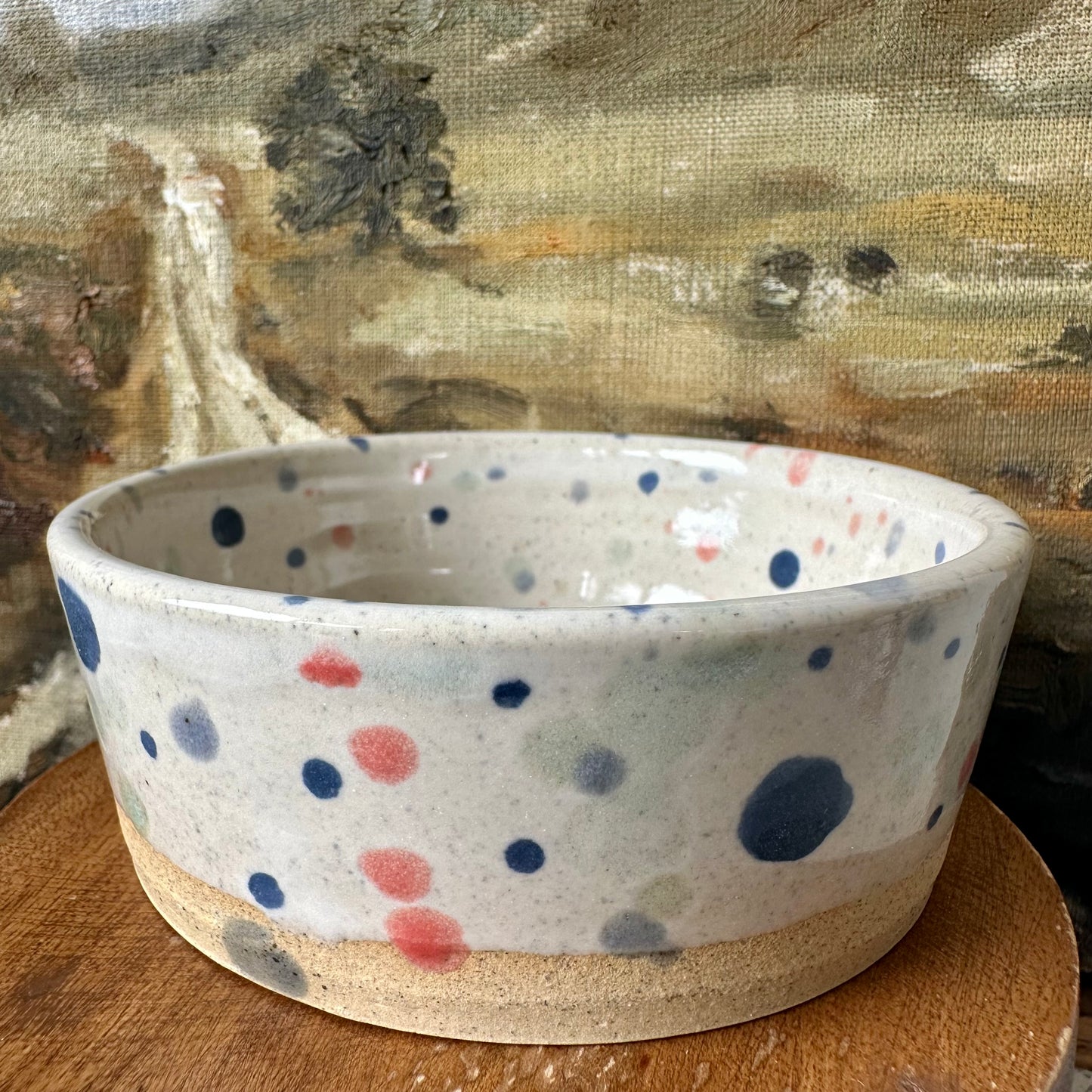 Multi Speckle Ceramic Condiment Bowl