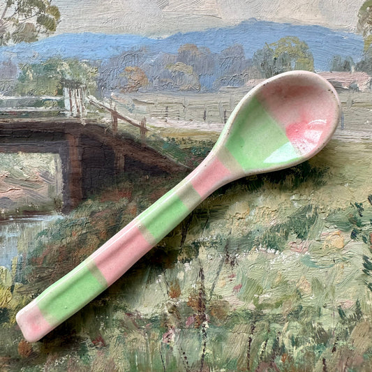 Watermelon Stripe Ceramic Spoon