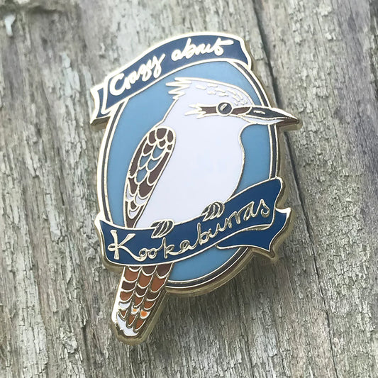 Crazy about Kookaburras Enamel Brooch