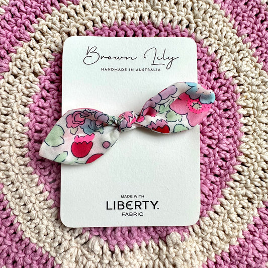 Liberty Bunny Bow Hair Tie | Betsy Sorbet