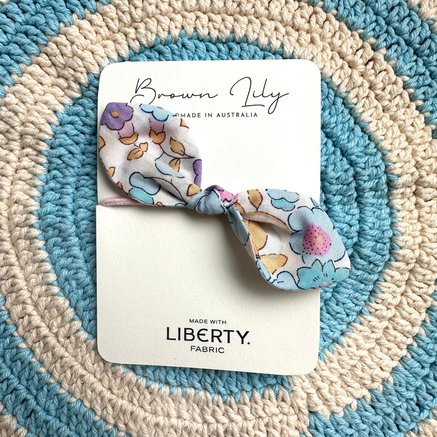 Liberty Bunny Bow Hair Tie | Betsy Summer