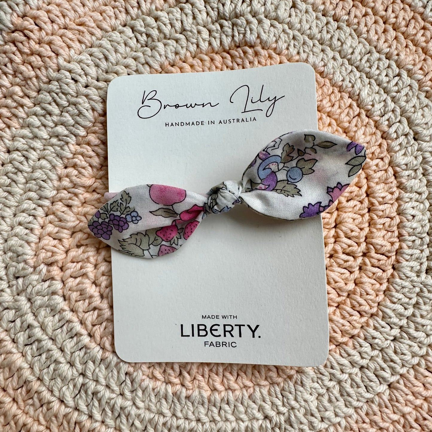 Liberty Bunny Bow Hair Tie | Nancy Ann A