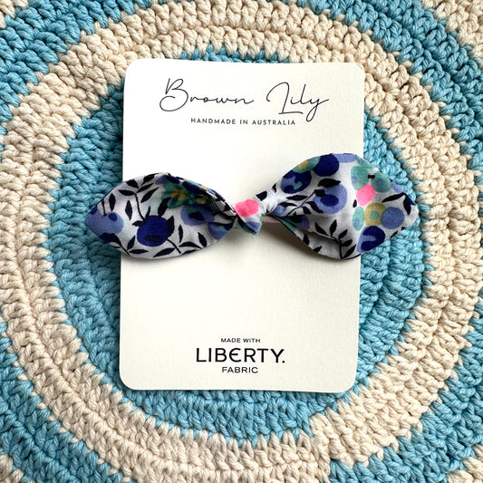 Liberty Bunny Bow Hair Tie | Wiltshire V (Neon)
