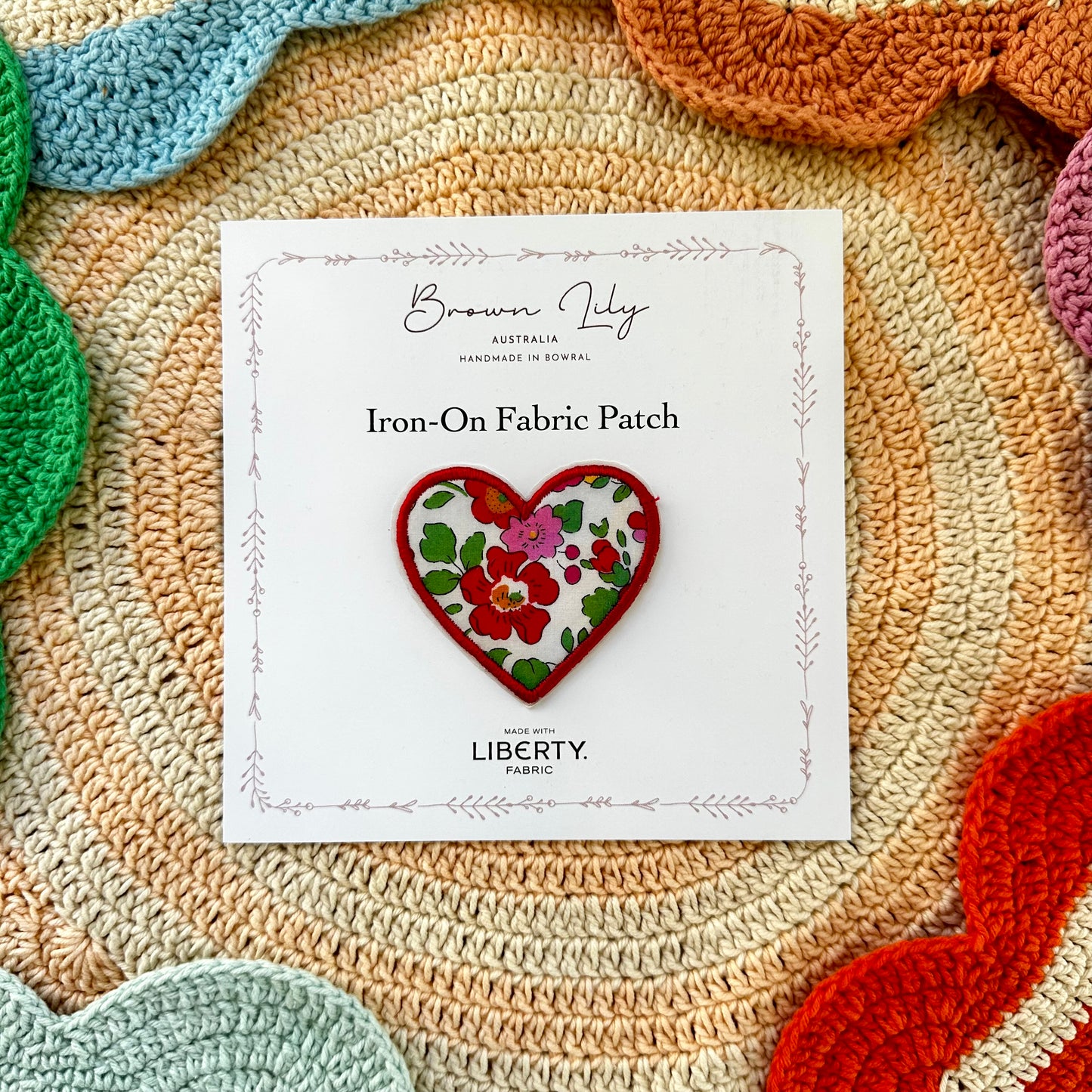 Liberty Heart Shaped Patch | Betsy S