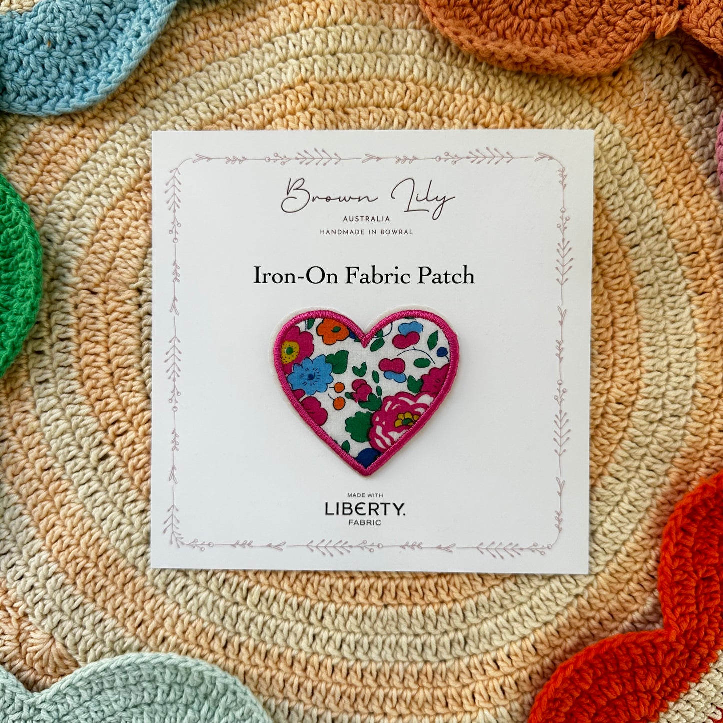 Liberty Heart Shaped Patch | Betsy V