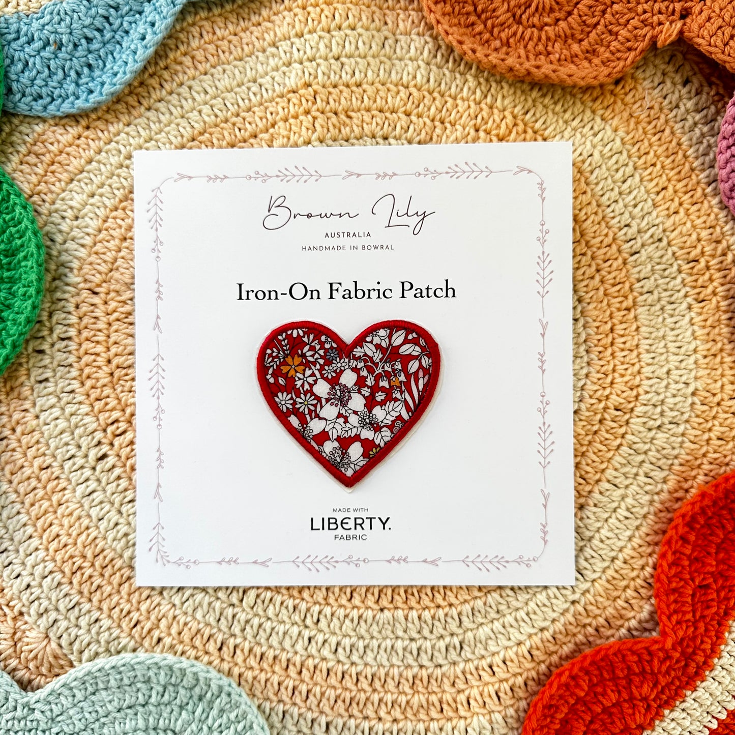 Liberty Heart Shaped Patch | June's Meadow X