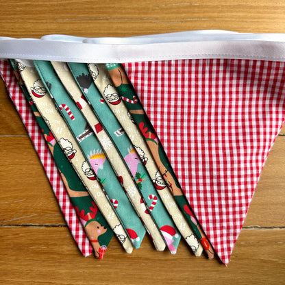 True Blue Christmas Bunting