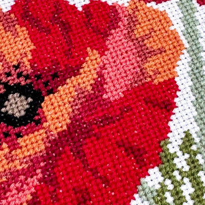 Dancing Poppies Cross Stitch Kit