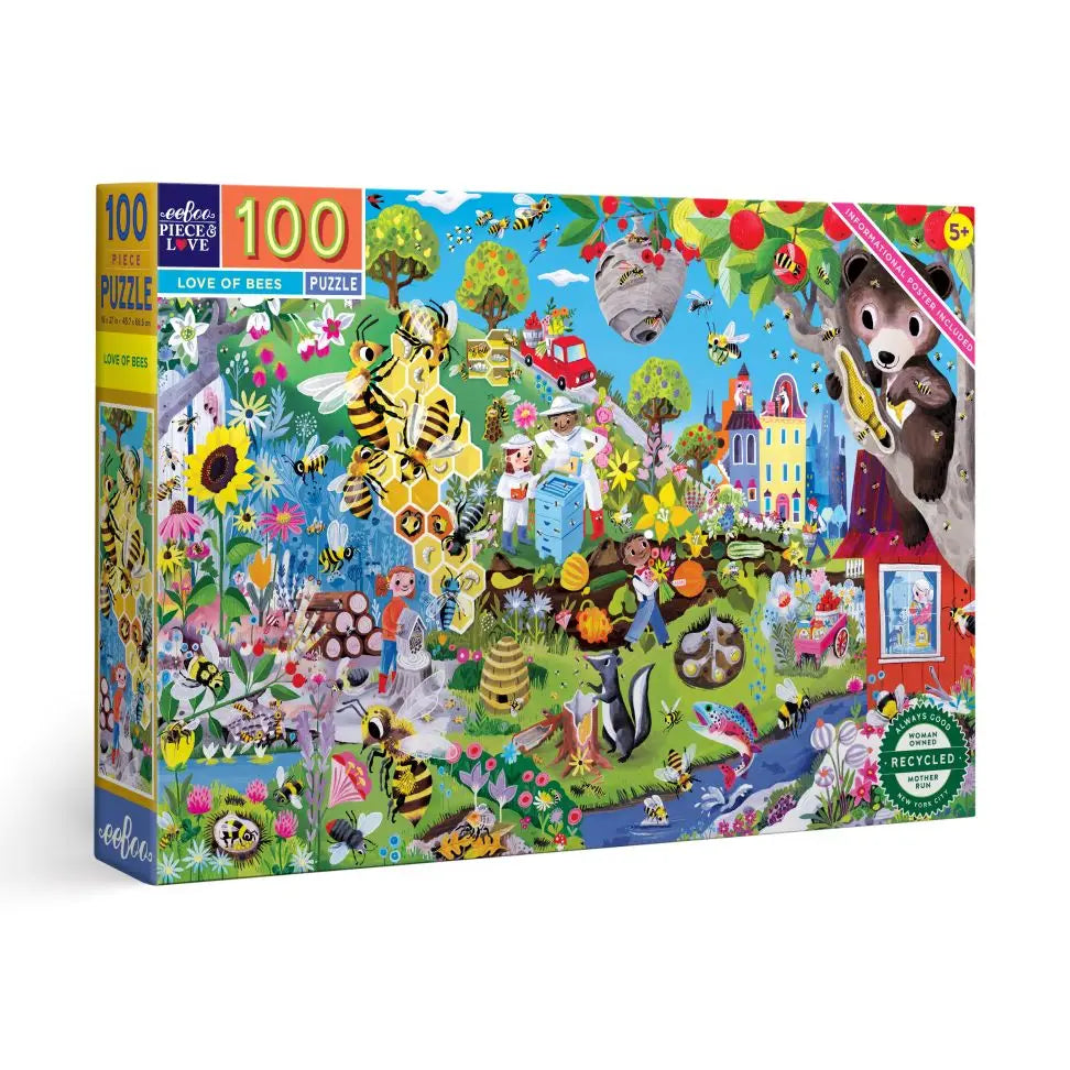 100pc Puzzle | Love of Bees