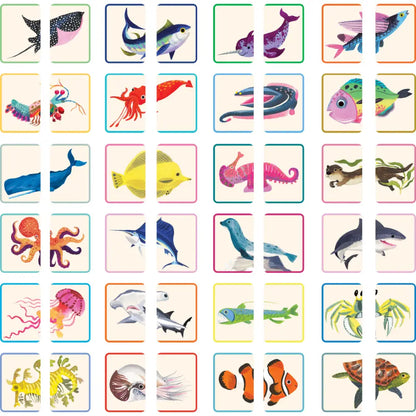 Memory Match & Make Game | Sea Life