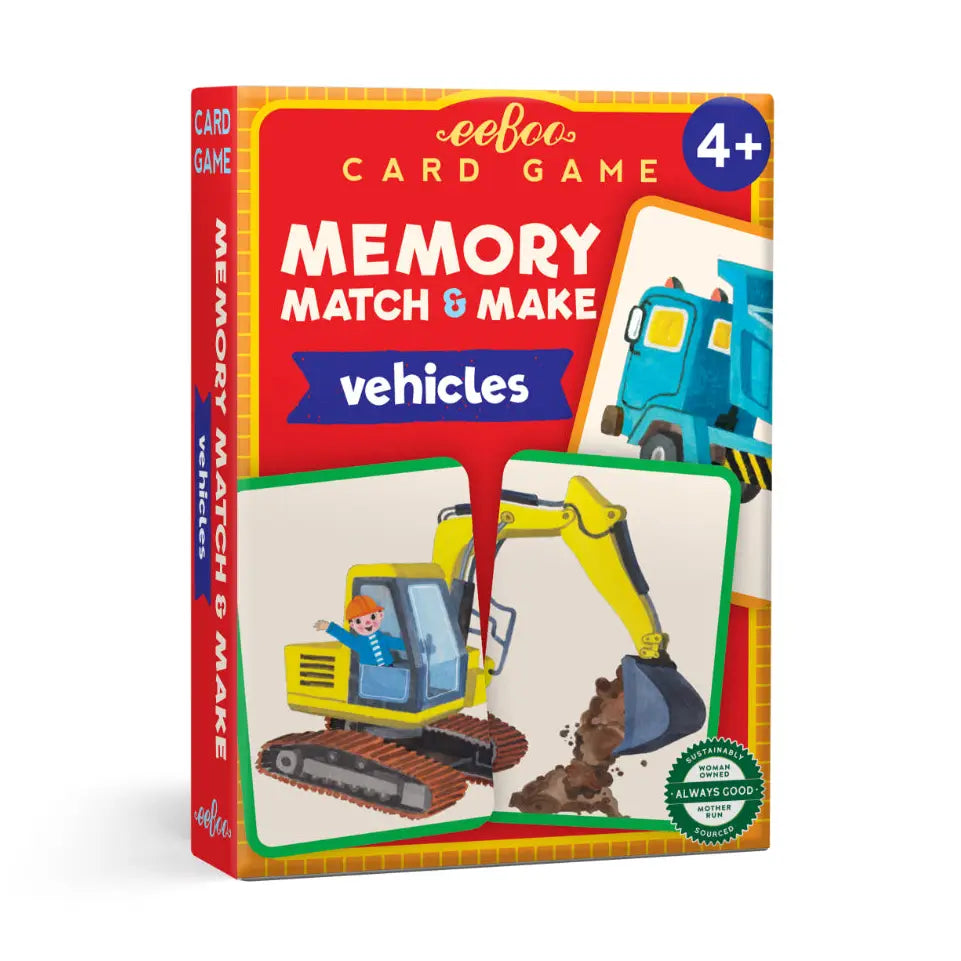 Memory Match & Make Game | Vehicles
