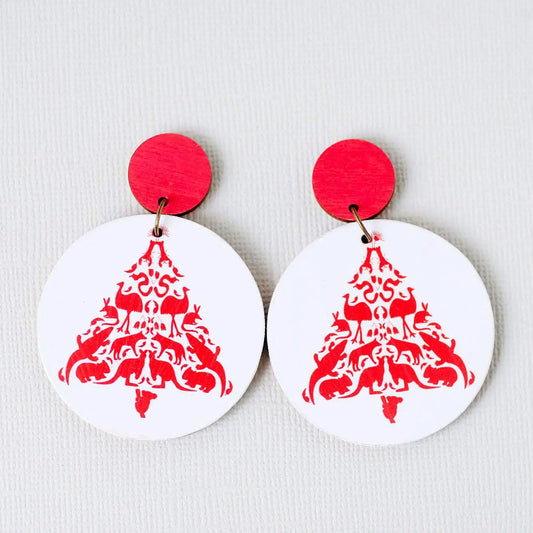 Christmas Earrings | Aussie Animal Christmas Tree