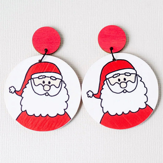 Christmas Earrings | Jolly Santa