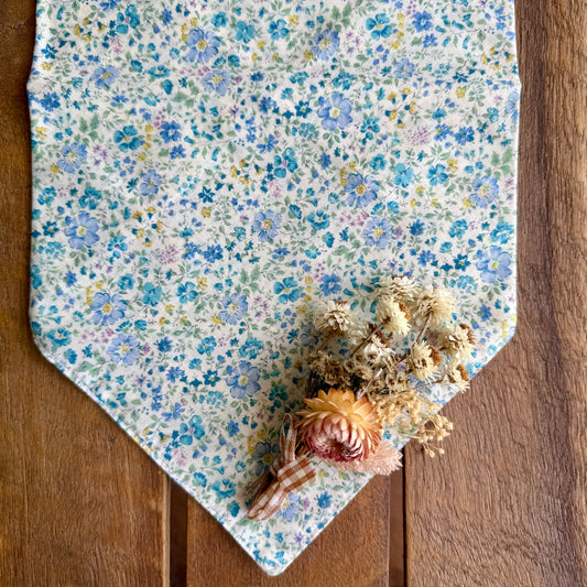 Blue Spring Floral Neck Scarf | Tie Style