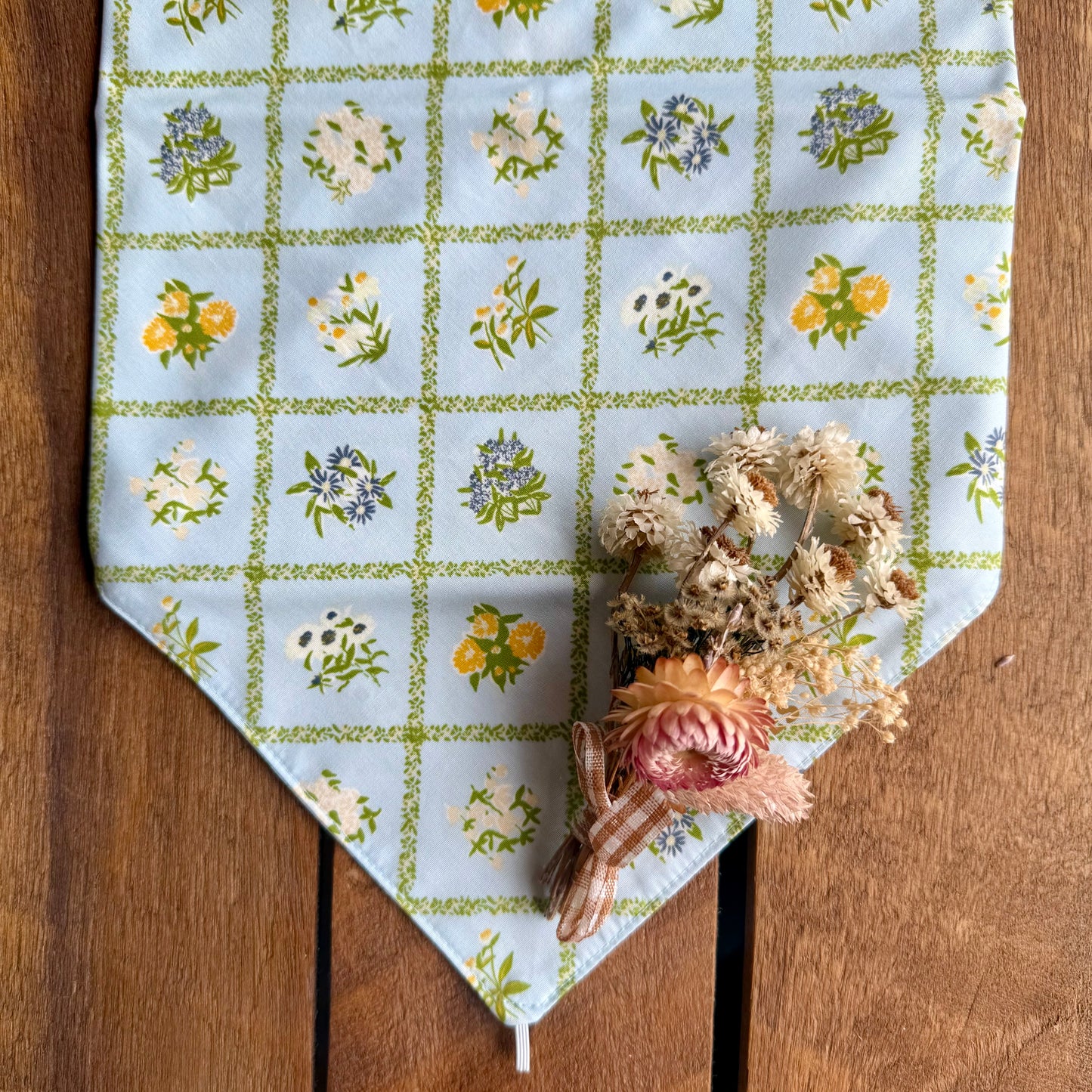 Cottage Garden Blue Neck Scarf